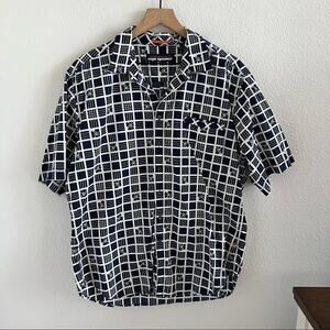 Reyn Spooner Hawaii Floral Geometric Aloha Hawaii Hawaiian Shirt XL